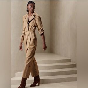NWT! Banana Republic Finley Poplin Jumpsuit - Size XS